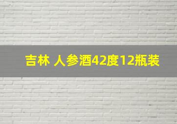 吉林 人参酒42度12瓶装